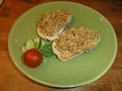 Mandel-Meerrettich-Bruscetta - Rezept