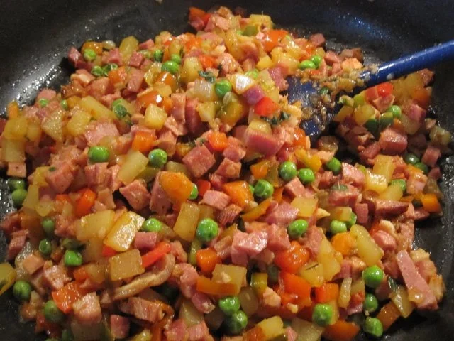 Bunte Schinken-Hörnchen-Pfanne - Rezept - Bild Nr. 10