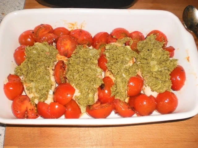 Rezept: Hähnchenfilet mit Pestokruste Bild Nr. 8 Hähnchenfilet mit Pestokruste - Rezept - Bild Nr. 8