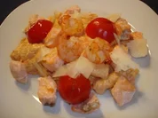 Rezept: Rigatoni mit Lachs in Tomaten-Robiola-Creme Rigatoni mit Lachs in Tomaten-Robiola-Creme - Rezept