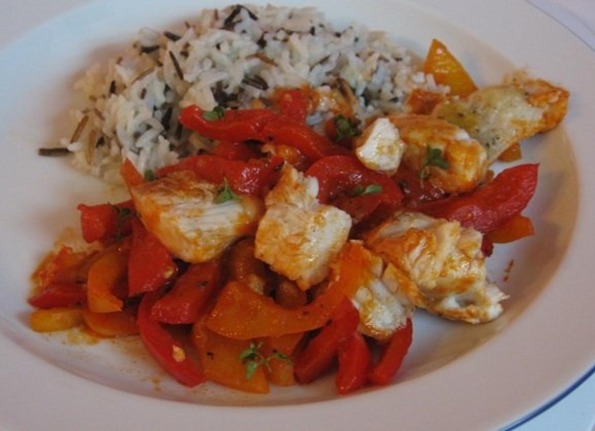 Steinbutt-Paprika-Pfanne - Rezept mit Bild - kochbar.de