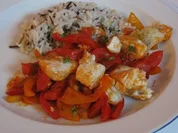 Steinbutt-Paprika-Pfanne - Rezept