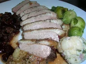 Barbarie Entenbrust NT in Portwein-Orangenjus mit Lauchkräuterknödelchen - Rezept