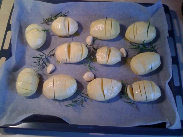 Rezept: Leo´s knusprige Kartoffelfächer Bild Nr. 2 Leo´s knusprige Kartoffelfächer - Rezept - Bild Nr. 2