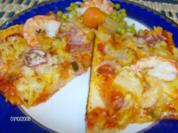 Pizza 3-fach belegt - Rezept
