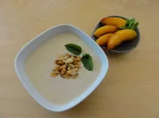 Espresso-Joghurt mit Honig und karamelisierten Nektarinen - Rezept