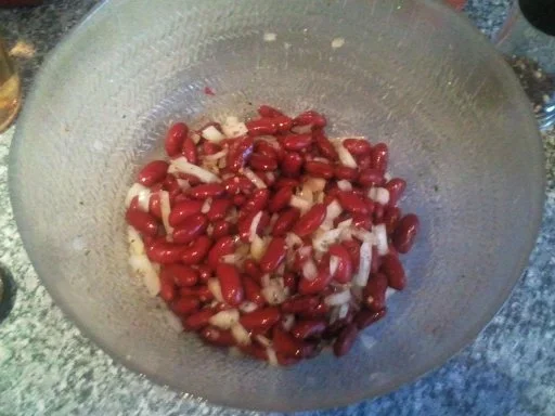 Sau´re scharfe Bohnen - Rezept