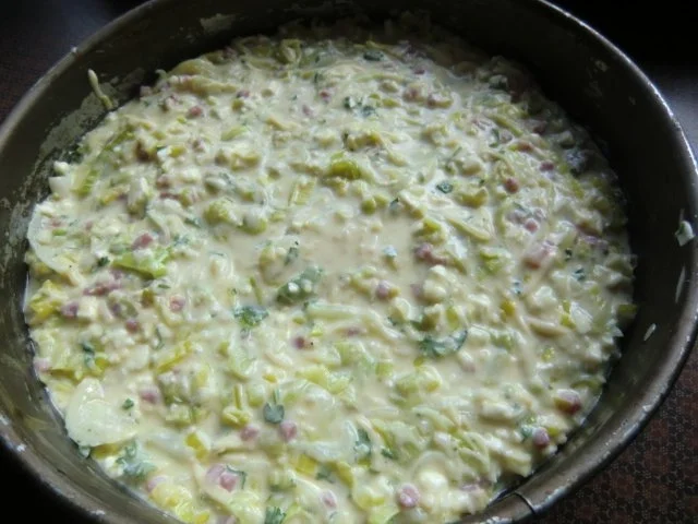 Lauch-Zwiebelkuchen ohne Boden - Rezept - Bild Nr. 4
