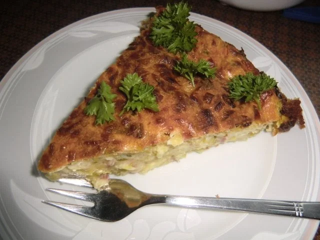 Lauch-Zwiebelkuchen ohne Boden - Rezept - Bild Nr. 7