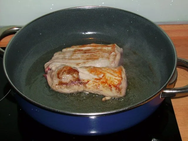 Rezept: Überbackenes Filet auf grünen Bohnen Bild Nr. 4 Überbackenes Filet auf grünen Bohnen - Rezept - Bild Nr. 4