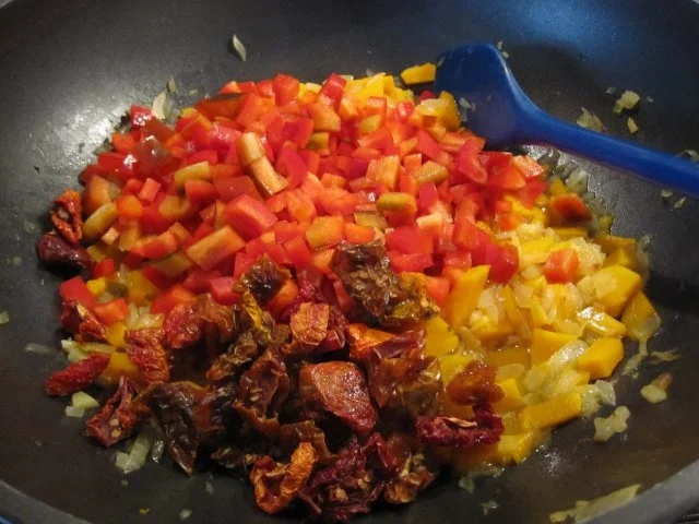 Rezept: Kürbis-Reis-Hähnchen-Pfanne Bild Nr. 8 Kürbis-Reis-Hähnchen-Pfanne - Rezept - Bild Nr. 8