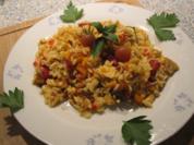 Kürbis-Reis-Hähnchen-Pfanne - Rezept