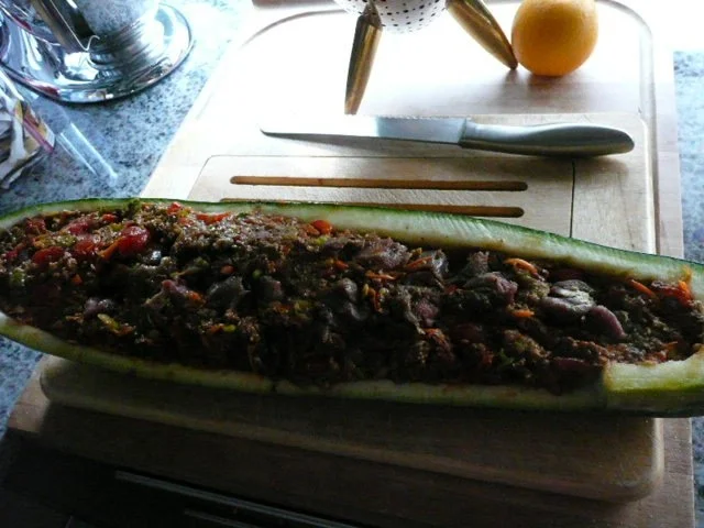 GEMÜSE / ZUCCHINI GEFÜLLT MIT RATATOUILLE - Rezept - Bild Nr. 4