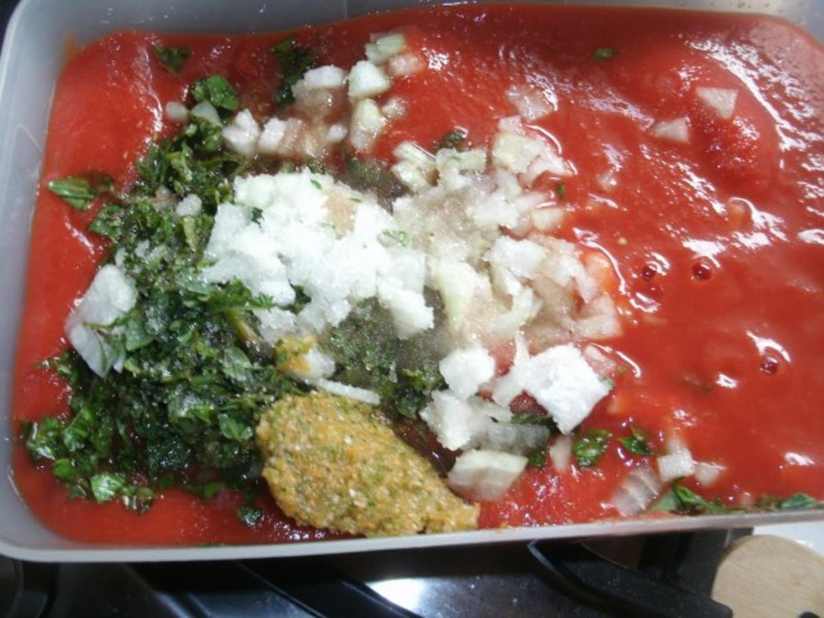 Cannelloni mit Hackfüllung in Tomatensoße - Rezept - Bild Nr. 4