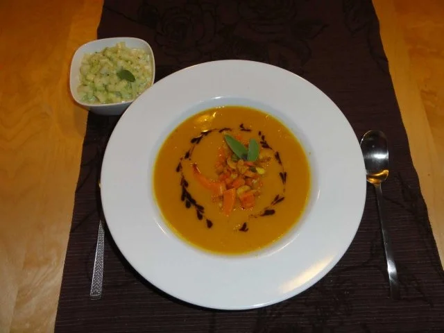 Scharfes Kürbiscremesüppchen a la Chris - Rezept