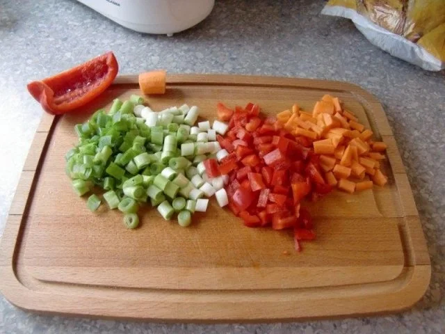 Rezept: Hähnchenbrust auf Spaghetti Gemüsebett Bild Nr. 2 Hähnchenbrust auf Spaghetti Gemüsebett - Rezept - Bild Nr. 2