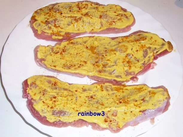 Rezept: Kochen: Schnitzel mit Senfhaube Bild Nr. 3 Kochen: Schnitzel mit Senfhaube - Rezept - Bild Nr. 3