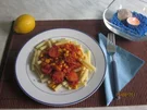 Nudelsoße mit Cabanossi und Mais - Rezept