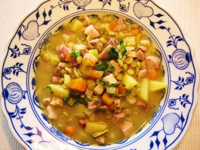 Eintopf mit grünen Schälerbsen ... - Rezept - Bild Nr. 7