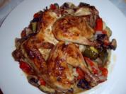 Rezept: Stubenküken auf einem Ratatouille-Bett Stubenküken auf einem Ratatouille-Bett - Rezept