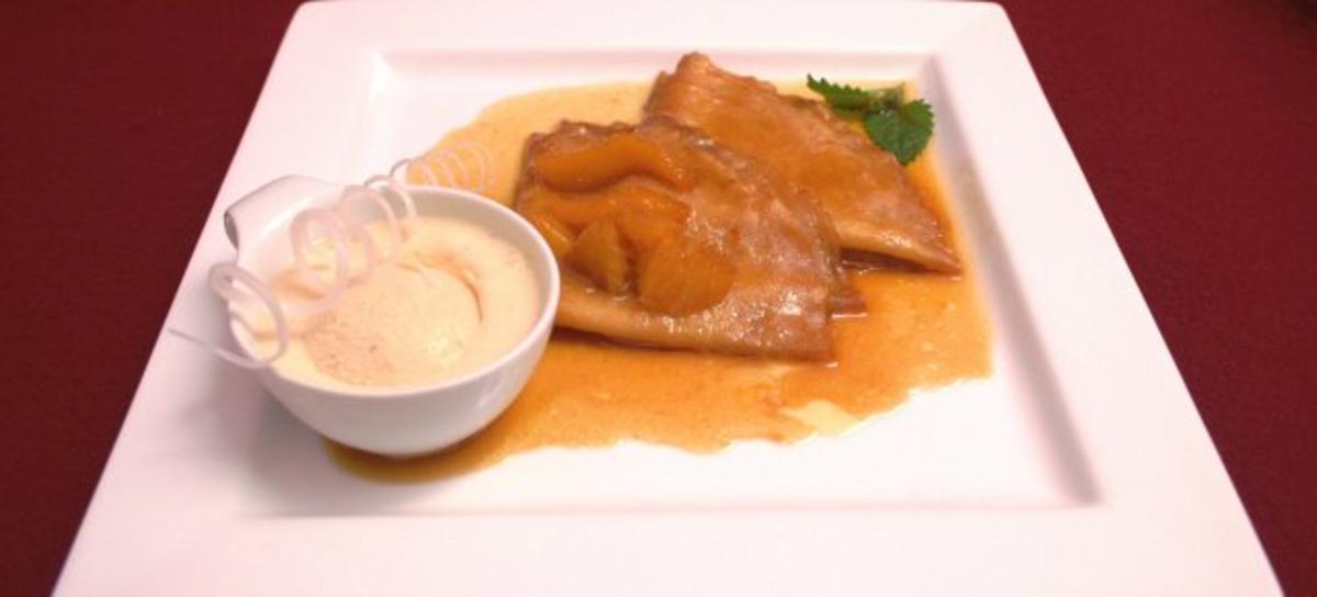 Crêpe Suzette mit Vanilleeis - Rezept Von Einsendungen Das perfekte
Dinner