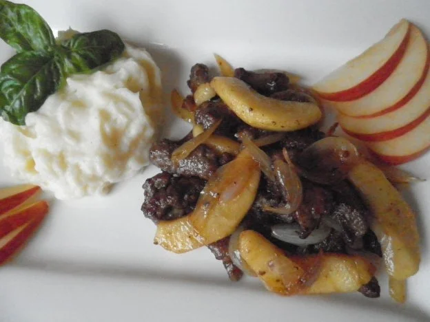 Kalbsleberstreifen mit ... - Rezept