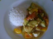 Curry-Fisch-Gemüse-Pfanne - Rezept