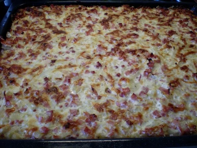 Rezept: Zwiebelkuchen vom Blech Zwiebelkuchen vom Blech - Rezept