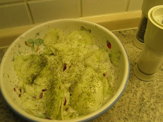 Salate + Rohkost: Gurkensalat à la kochmaid - Rezept - Bild Nr. 3