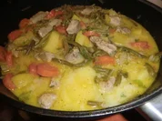 Kartoffel- Bohnentopf mit Schweinefilet - Rezept