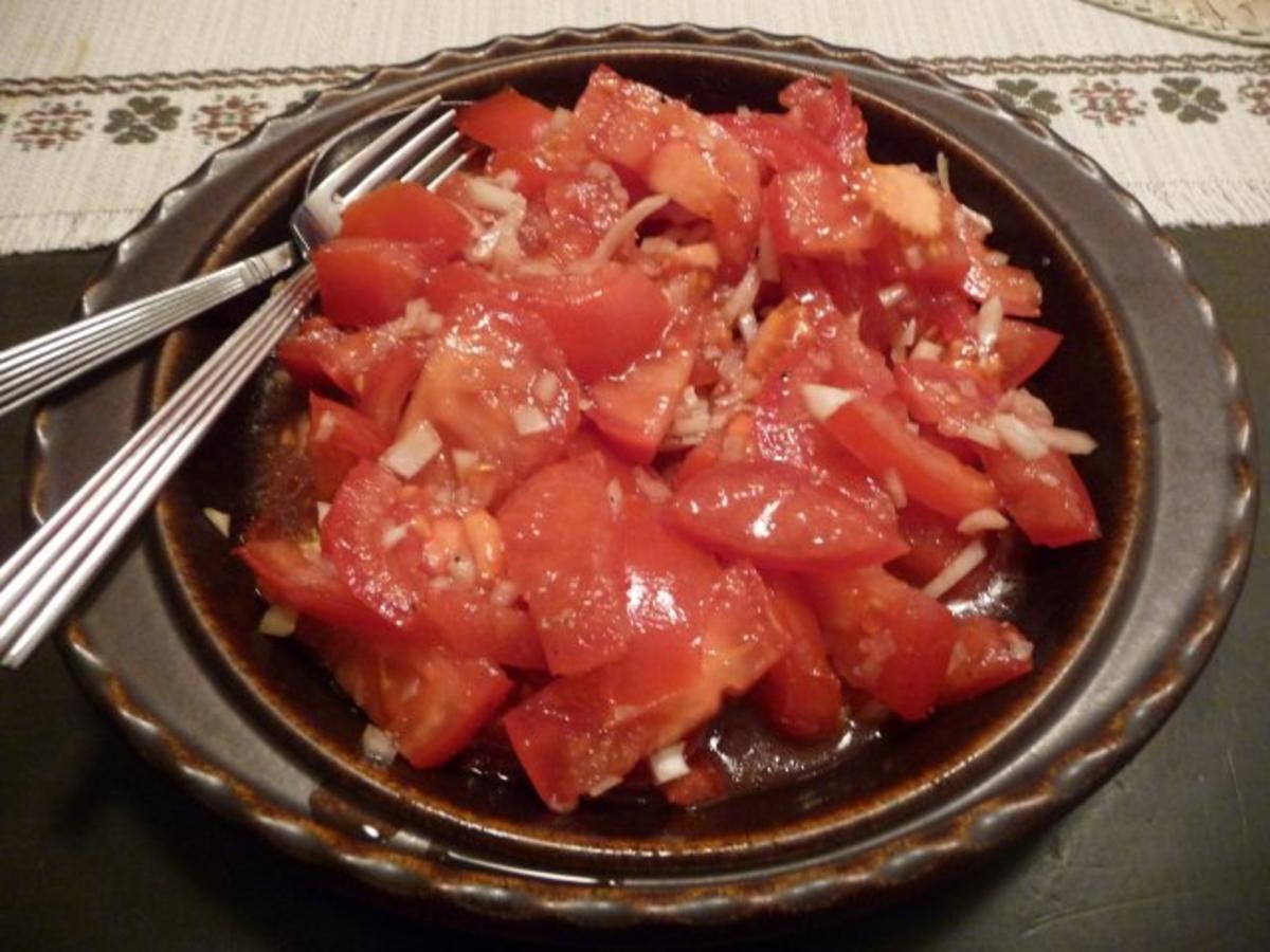 Salat : Tomatensalat ganz fix - Rezept