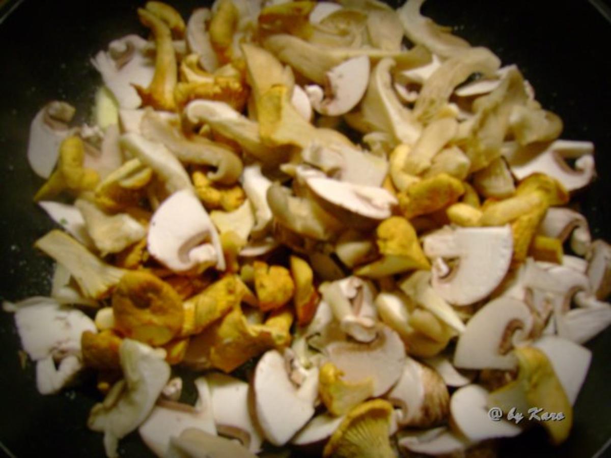 Fleisch: Gratiniertes  Minutensteak mit gemischten Pilzen - Rezept - Bild Nr. 3
