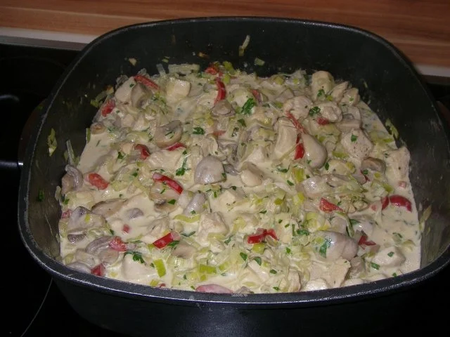 Rezept: Hühnchen-Champignon-Geschnetzeltes Hühnchen-Champignon-Geschnetzeltes - Rezept