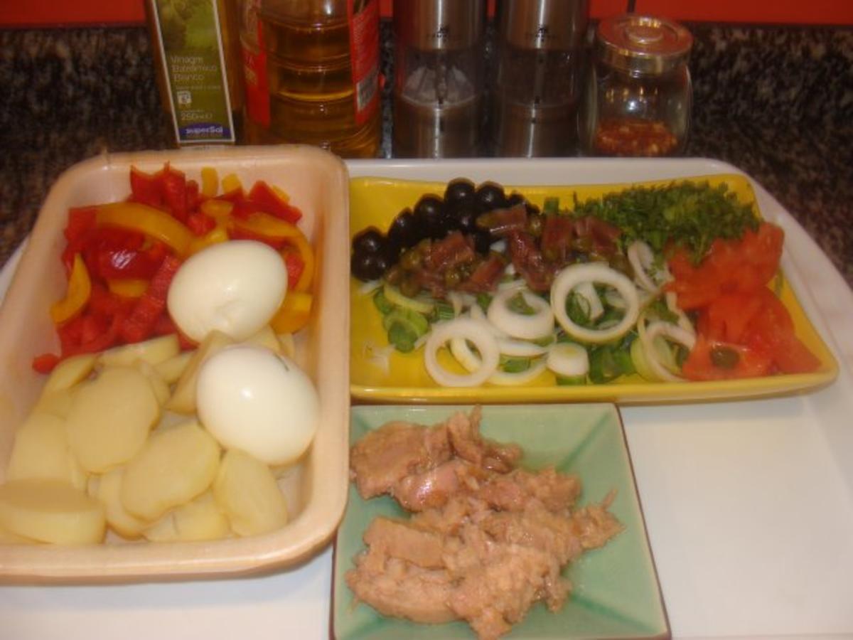 Salat : -Ital. Kartoffelsalat mit Thunfisch - Rezept - Bild Nr. 3