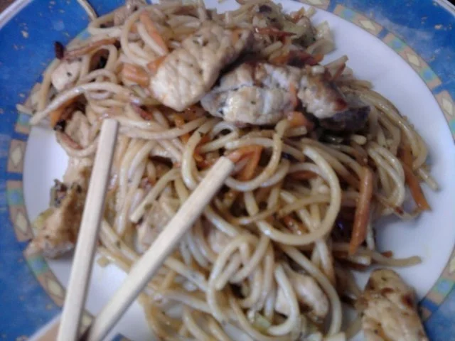 Gebratene Spaghetti - Rezept