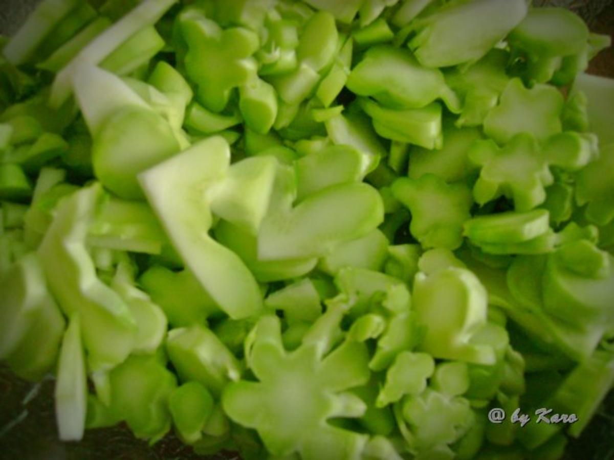 Geflügel: Gebratener  Broccoli mit Hähnchenfilet auf Rigatoni - Rezept - Bild Nr. 4