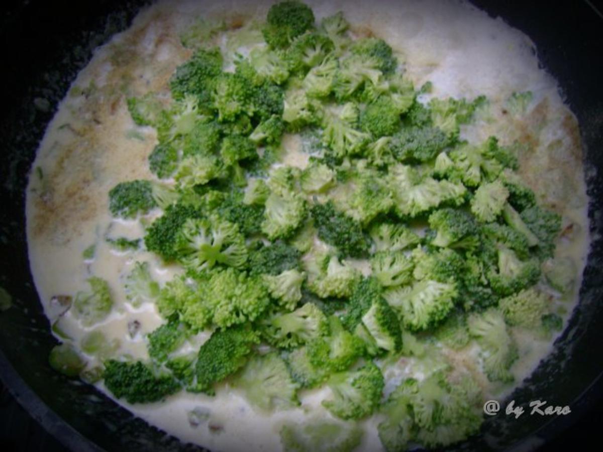 Geflügel: Gebratener  Broccoli mit Hähnchenfilet auf Rigatoni - Rezept - Bild Nr. 6