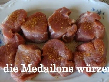 Gratinierte Medailons mit Nusskruste - Rezept - Bild Nr. 2