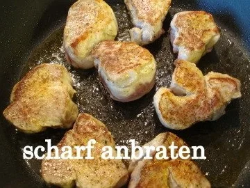 Gratinierte Medailons mit Nusskruste - Rezept - Bild Nr. 3