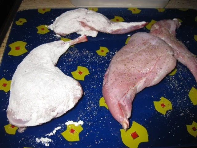 Kaninchen in Weisswein-Thymian-Sauce - Rezept - Bild Nr. 3