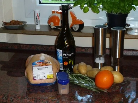 Hähnchen aus dem Backofen - Rezept