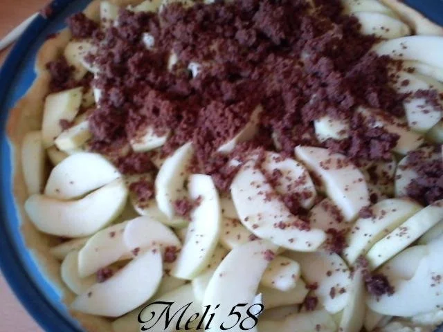 Rezept: Backen: Apfelkuchen mit Schokostreuseln Bild Nr. 3 Backen: Apfelkuchen mit Schokostreuseln - Rezept - Bild Nr. 3