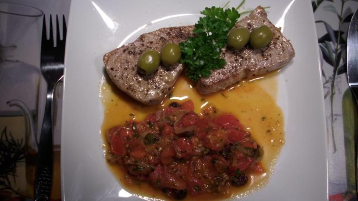 Bilder für Tunfischsteaks Saverio`s Art - Rezept