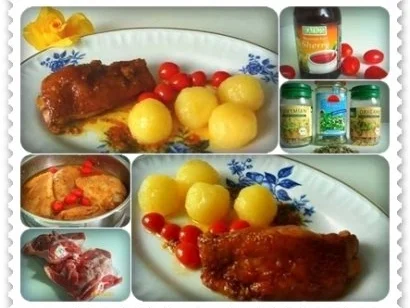 Geschmorte Putenkeule in Sherry Sauce  mit Klößen - Rezept - Bild Nr. 18