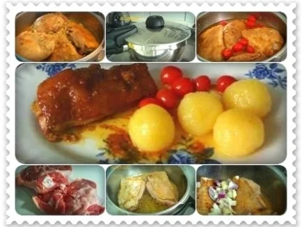 Geschmorte Putenkeule in Sherry Sauce  mit Klößen - Rezept - Bild Nr. 16