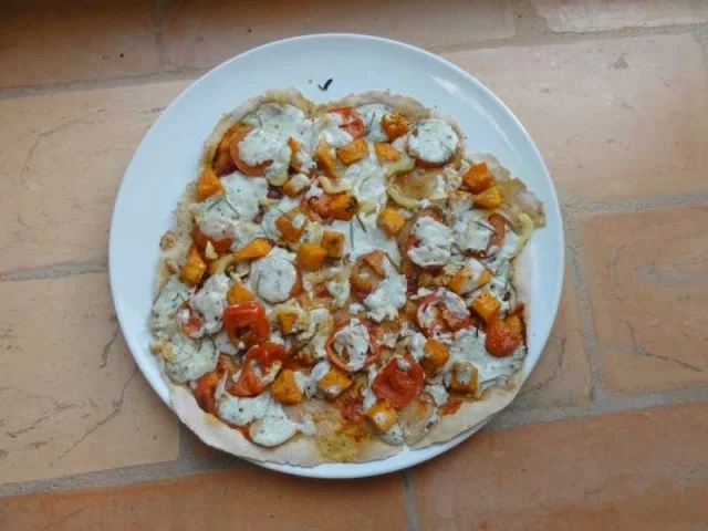 Rezept: Pizza-Kürbis_Gorgonzola Pizza-Kürbis_Gorgonzola - Rezept