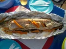 Fangfrischer Hecht in Folie gegrillt - Rezept