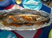Fangfrischer Hecht in Folie gegrillt - Rezept