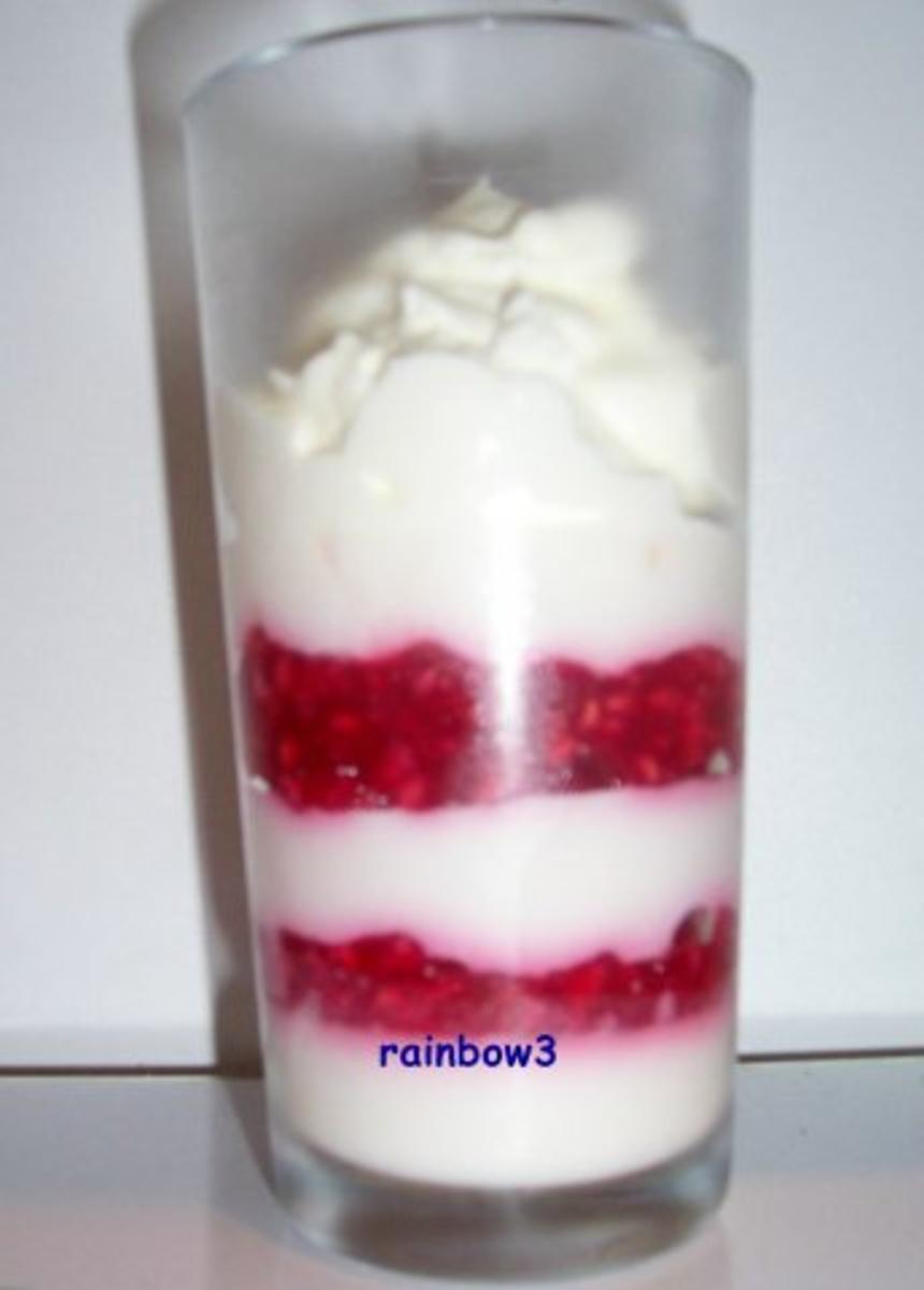 Bilder für Dessert: Himbeer-Joghurt-Schichtdessert - Rezept