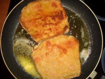 Leberkäscordonbleu - Rezept